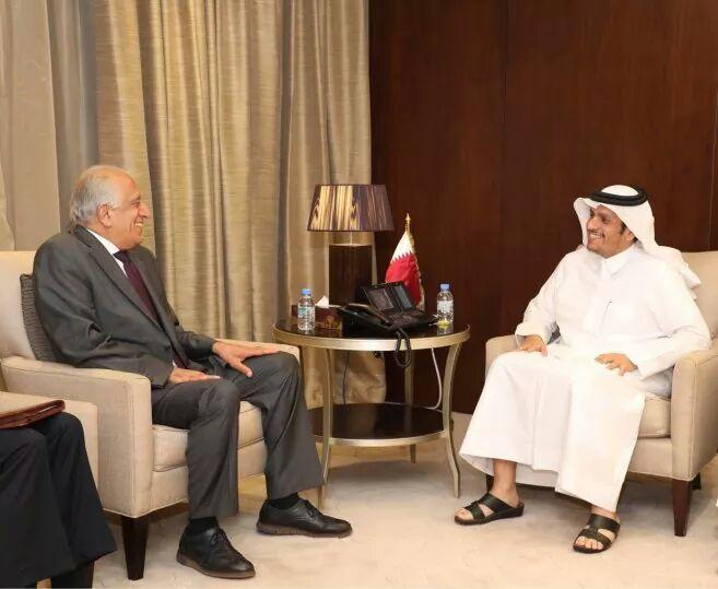 Khalilzad meets Taliban representatives in Qatar