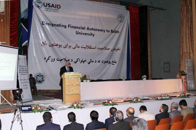 MoHE declares Balkh University financially autonomous institution