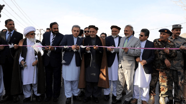 President Ghani inaugurates road project funded by ADB in Parwan