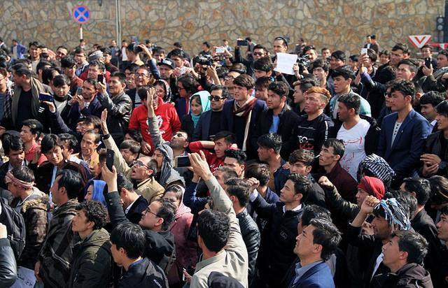 Demonstration rally in capital kabul