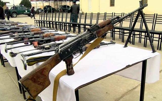 Jawzjan police submit 48 weapons to DIAG
