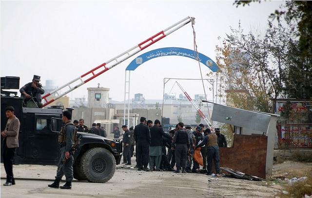 Pul-i-Charkhi prison gate where bombing happened