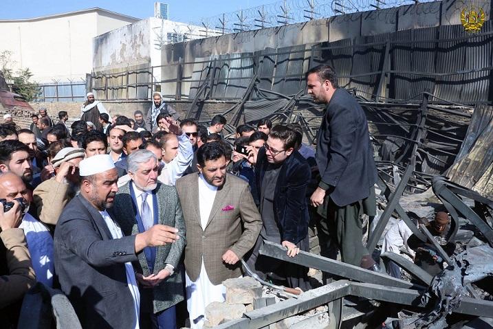 رئيس اجرائیه: با متضررین آتش‌سوزی اخیر در کابل همکاری می‌شود