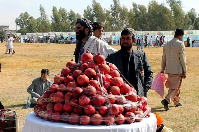 Pomegranate stall