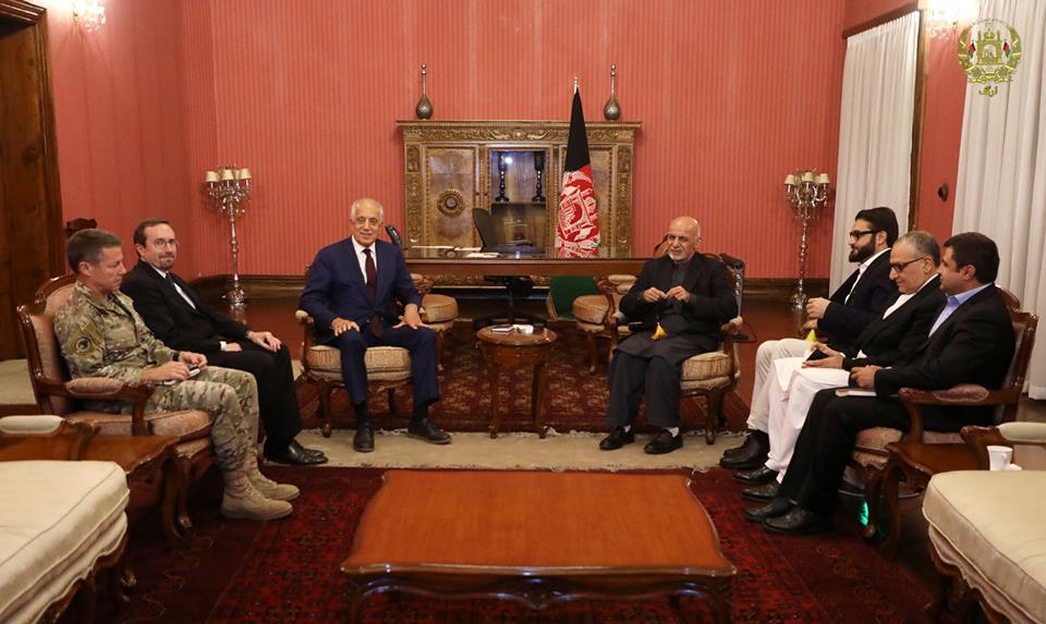 US peace envoy briefs Ghani on Afghan reconciliation efforts