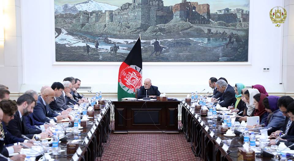 رئیس‌جمهور غنی با سفرای کشورهای اتحادیه اروپا دیدار کرد،کابل