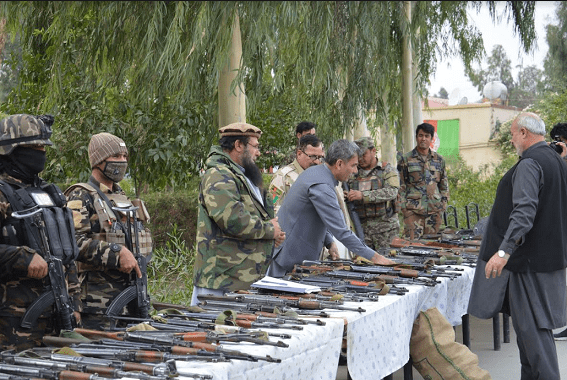 DIAG submitted 100 weapons in Nangarhar