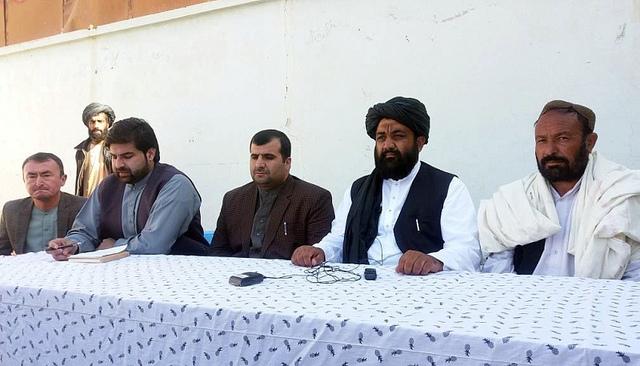 candidates in southern of Helmand province during a press conference
