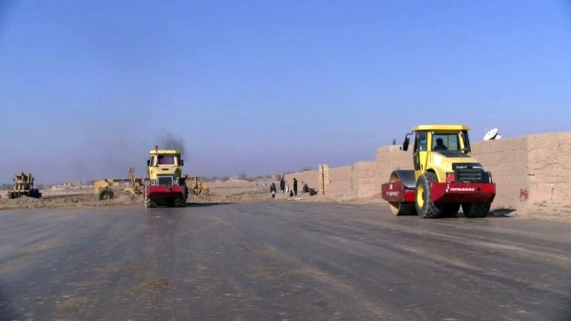 Road construction in Jawzjan