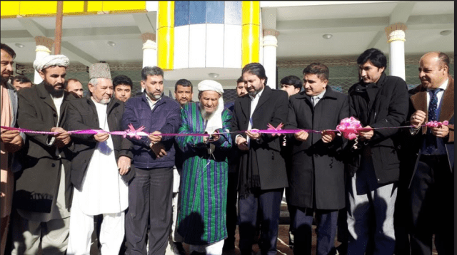 دو پروژه به هزینۀ ٣٣ میلیون افغانی در شهر میمنه به بهره برداری سپرده شد