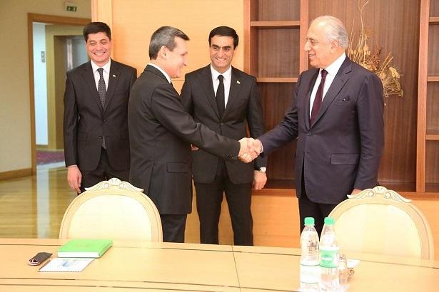 Khalilzad meets Turkmen officials on Afghan peace