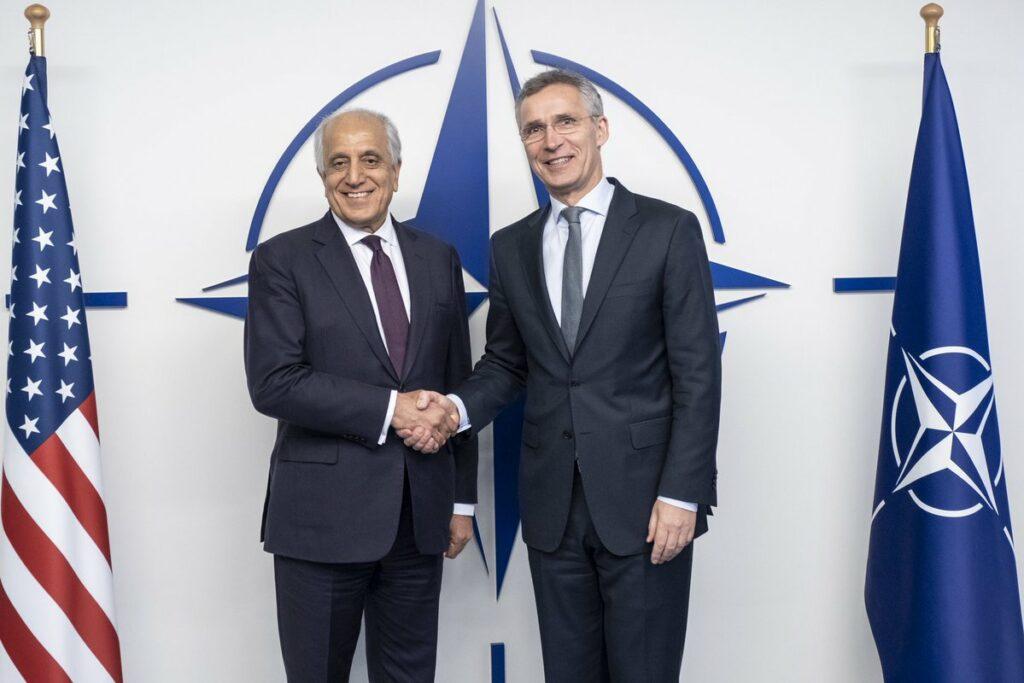 Ambassador Khalilzad meets Stoltenberg in Brussels