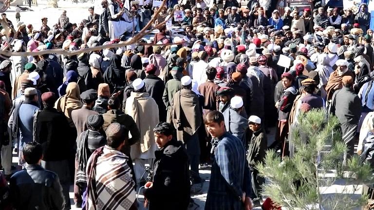 Paktika residents protest civilian deaths in raid