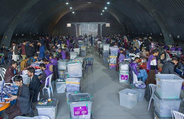 IEC begins Kabul votes recount based on original tally sheets