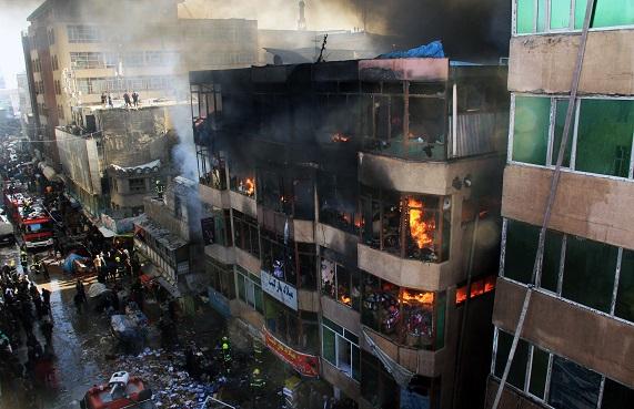 More than 50 shops burnt in Kabul blaze: Danish