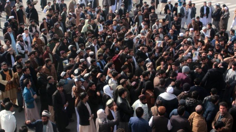 Money ex-changers’ rally in Herat