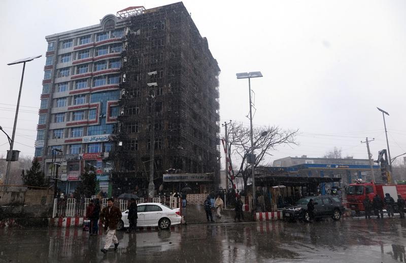 Burnt Kabul tower