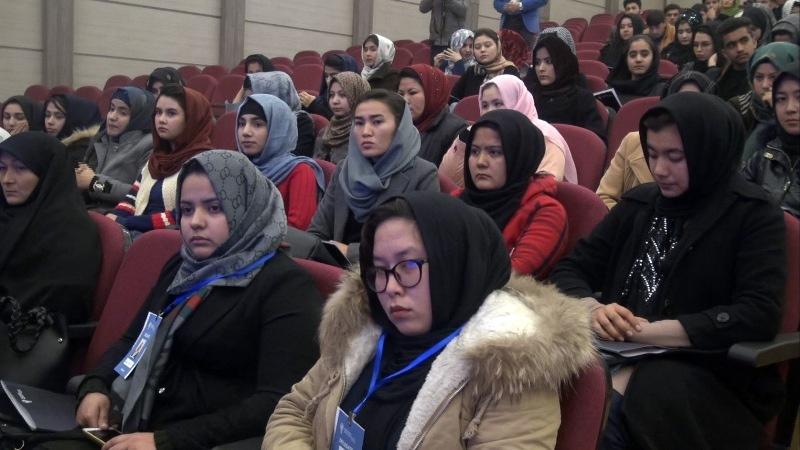 Young women attend gathering in Balkh