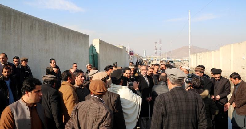 Protesters gathered outside IEC in Kabul