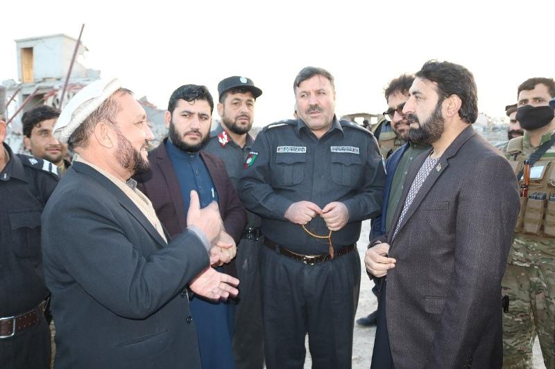 Governor with security officials