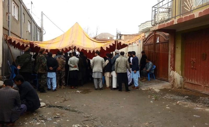 Protesting candidates erect tent outside election office in Baghlan