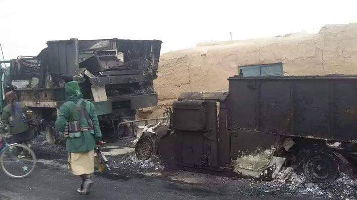 ده ها وسایط دولتی آتش گرفت