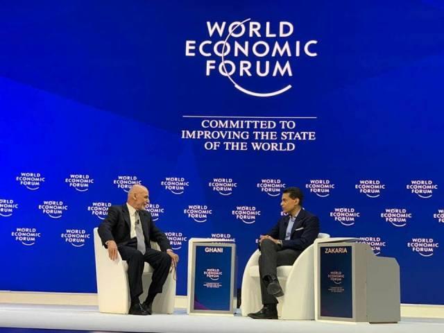 In Davos, Ghani reiterates desire to engage with Pakistan