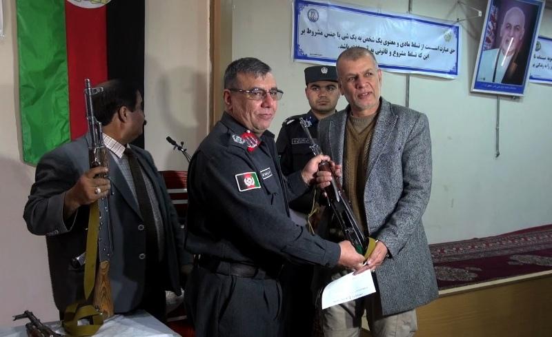 DIAG submitted 20 weapons in Balkh