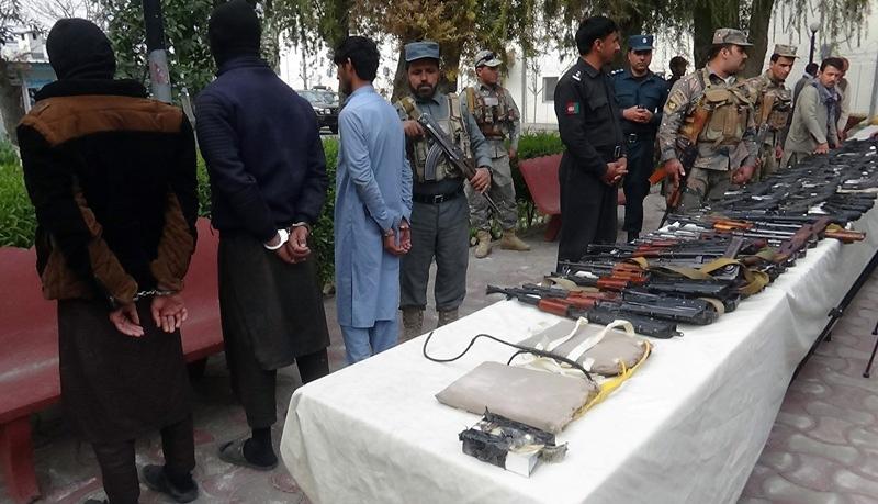 Nangarhar police seized weapons, explosives