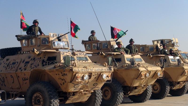 Afghan military vehicles