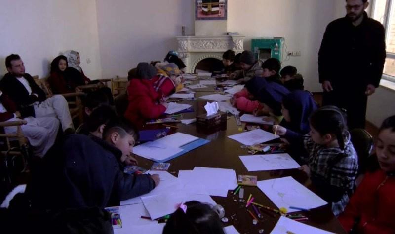 Jawzjan children seek peace through drawing