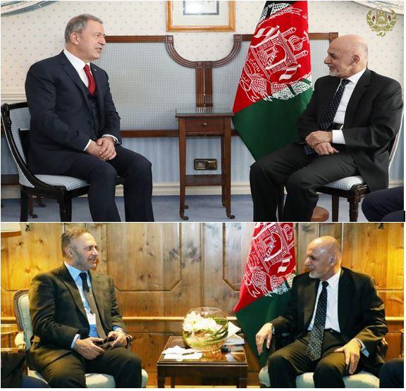 Ghani, Turkey & UAE ministers