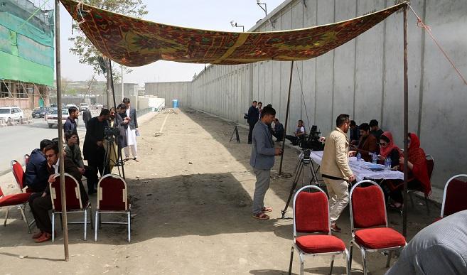 Losing candidates set up protest camp in Kabul