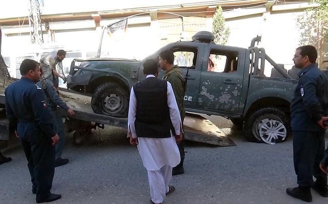 Nangarhar bomb hit police vehicle