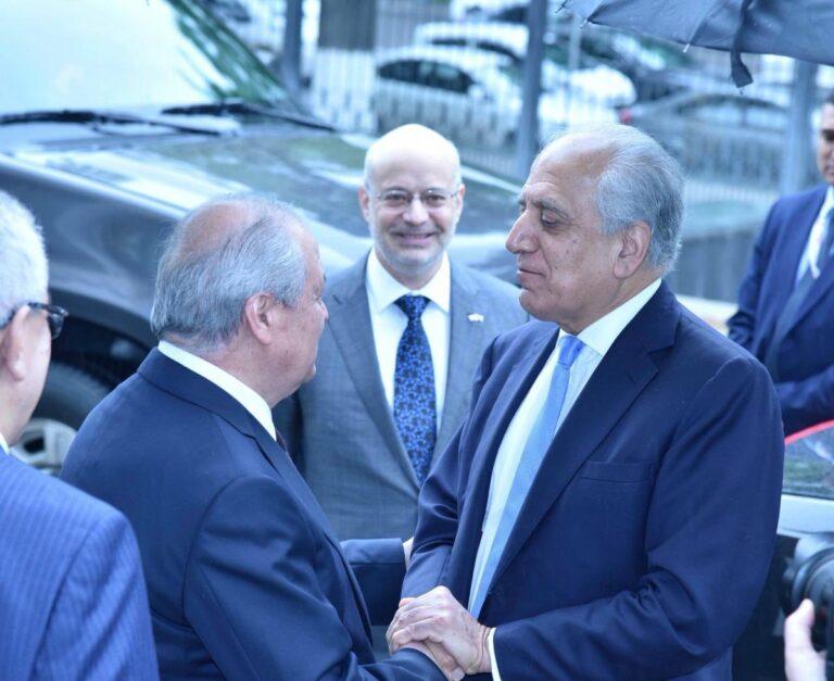 Khalilzad meets Uzbekistan president, FM to discuss Afghan peace process