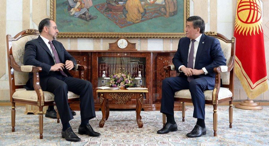 Rabbani, Kyrgyzstan president confer on bilateral cooperation