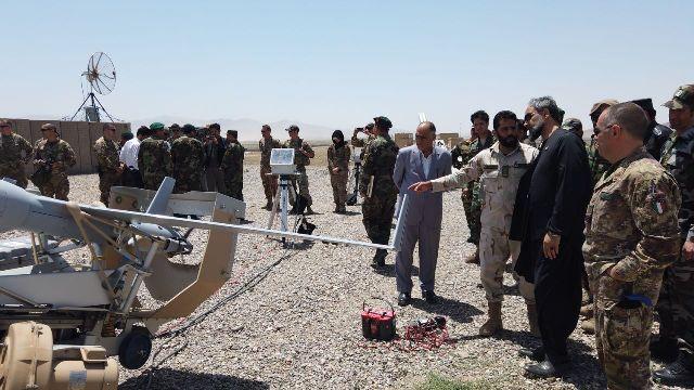 نیروهای امنیتی افغان در زون غرب، ۸ بال طیارۀ بی سرنشین دریافت کردند