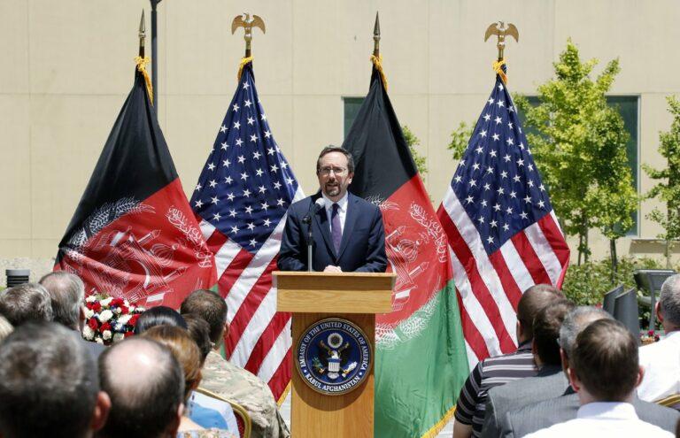Find strength in unity, outgoing US envoy tells Afghans