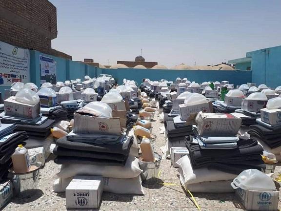 Over 110 displaced families get aid in Nimroz