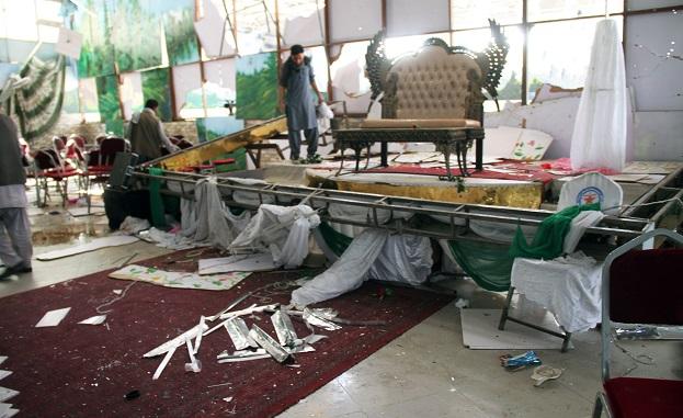 حملۀ انتحارى بر محفل عروسى در کابل حدود٦٣ کشته و ١٨٢ زخمى برجا گذاشت