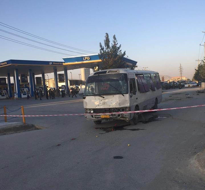 2 killed, 3 injured as magnetic bomb hits private TV vehicle in Kabul