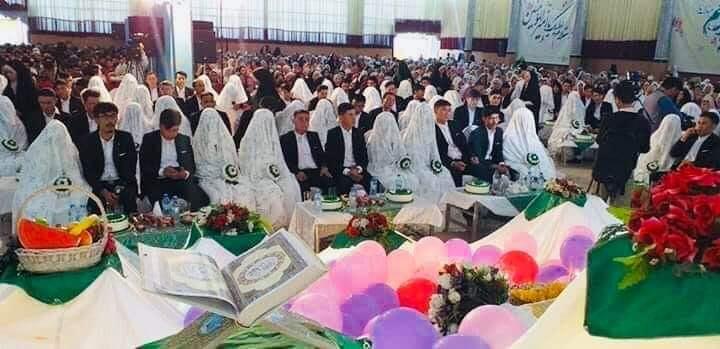 محفل عروسى دسته جمعى ١٤٠ زوج جوان درکابل برگزارشد