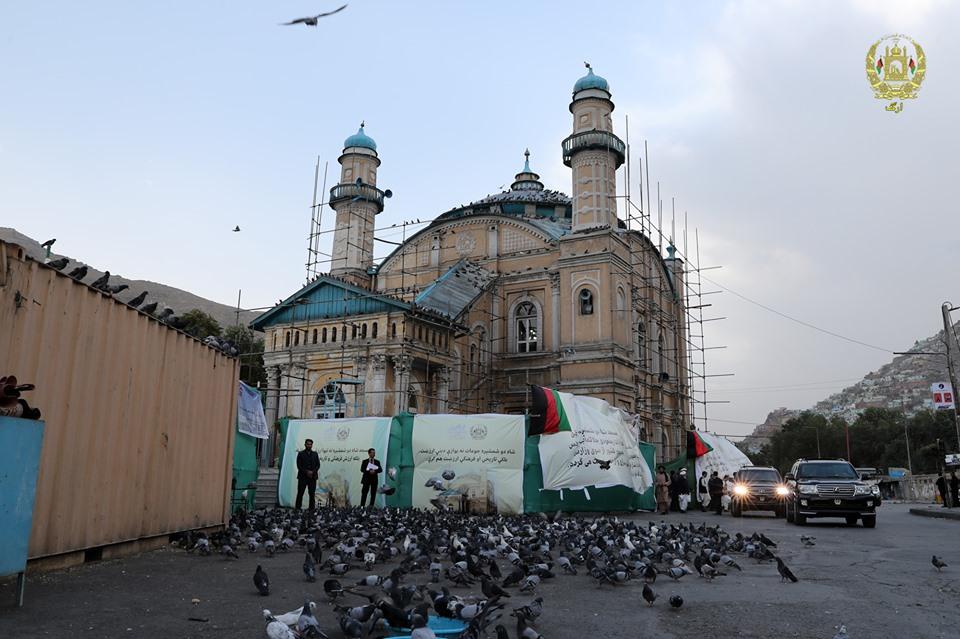 رئیس جمهور کار مرمت مسجد جامع شاه دوشمشیره را افتتاح نمود
