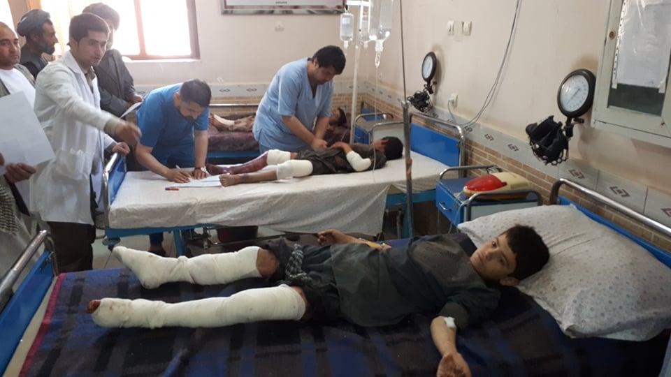 در نتيجه اصابت مرمى هاوان در فارياب شش کودک کشته و زخمى شدند