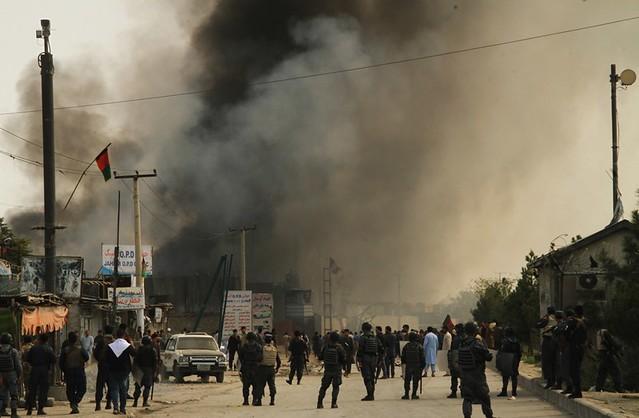 Kabul car bombing area