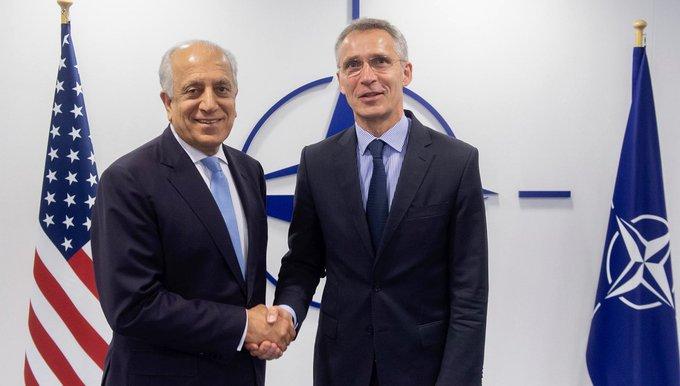 Stoltenberg, Khalilzad discuss peace, security situation in Afghanistan