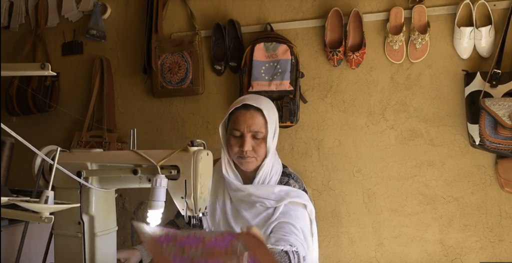 ​خانم باميانى که با دوهزار افغانى به کار آغاز کرد اکنون سه ميليون افغانى سرمايه دارد