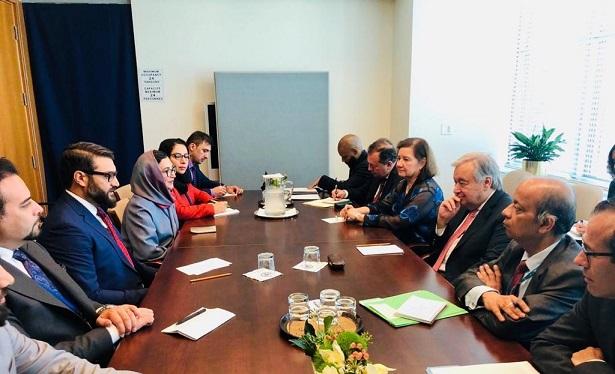 د ملي امنيت سلاکار د ملګرو ملتونو له سرمنشي سره وکتل