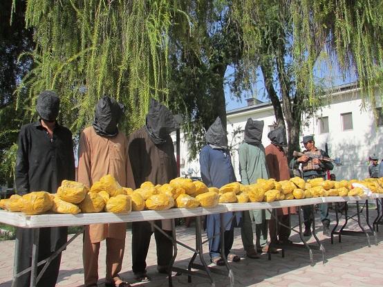 45 detained, 1,200kg of drugs recovered in Nangarhar