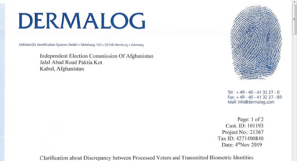 Dermalog informs IEC about invalid, quarantined votes